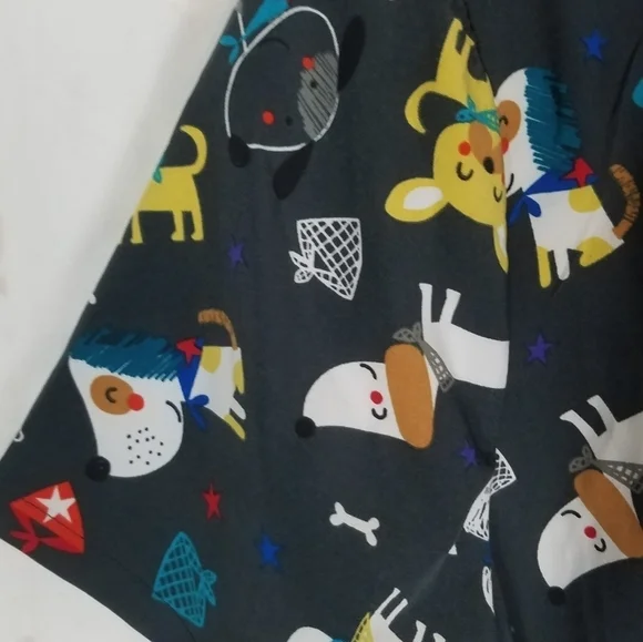 Tasha & me  dog print scrub top - Picture 3 of 6